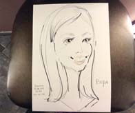 корпоративный шарж Веры на бумаге Минск