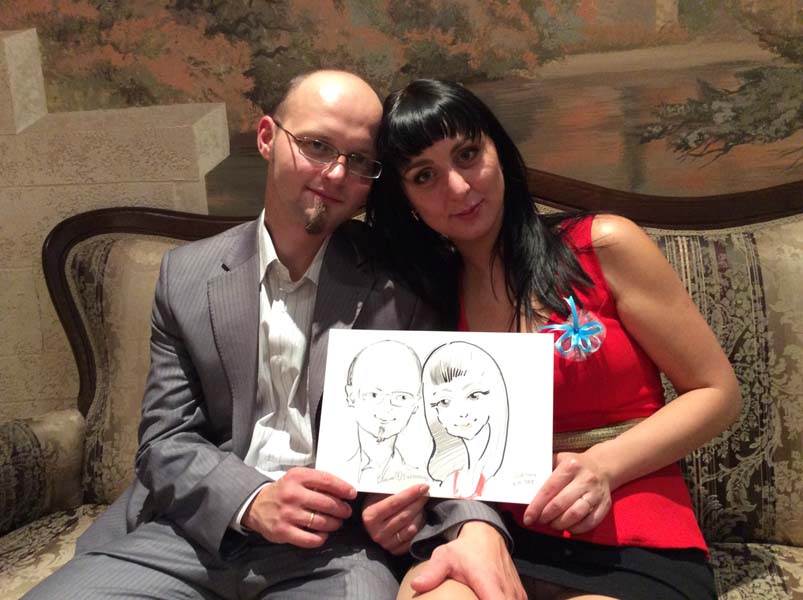 шаржист на корпоратив Шаржист на свадьбу Михаил Шабалин,шарж