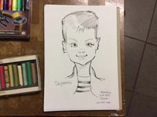 рисунок шаржиста на новый год