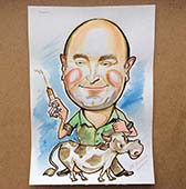 шарж на 23 февраля мужчины с коровой