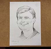 Шарж на довольного по жизни