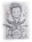 картина карандашом на барабанах