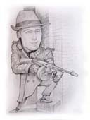 Гангстер в графике