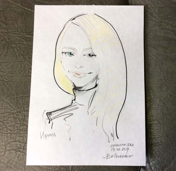 шарж блондинки Ирины