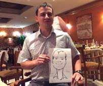 шарж мужчины банкира в Самбии