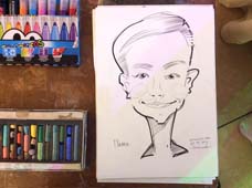 шарж Павла на свадьбе в Закольцово Витебск шаржист Минск