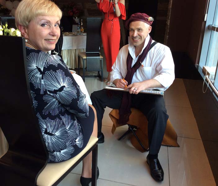 Шаржист на свадьбу Михаил Шабалин,Минск,рисую в ресторане Виктория